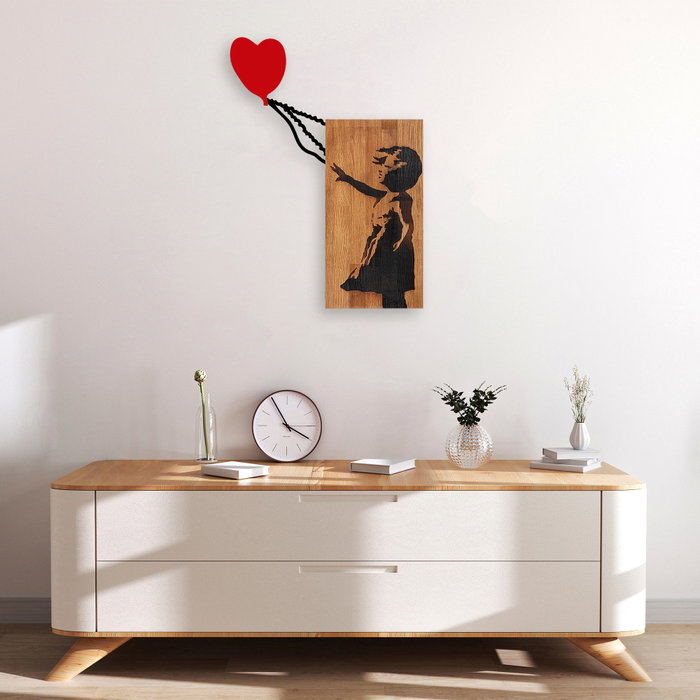 Wallity Banksy - 15 Escultura de pared de madera y metal Wallity Banksy - 15 Escultura de pared de madera y metal